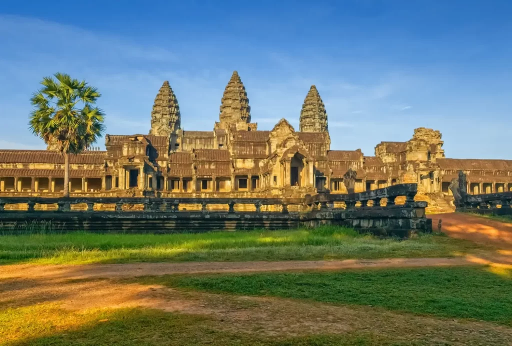 Chrám Angkor Wat v Kambodži