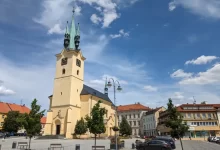 Kostel v Příbrami náměstí architektura
