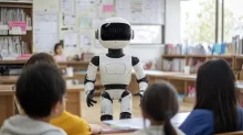 Robot škola žáci
