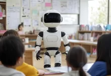 Robot škola žáci