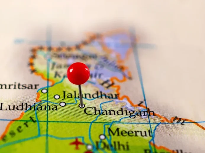 Chandigarh v Indii jako další příklad experimentálního města.