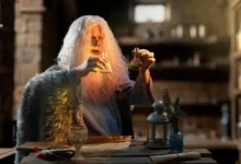 Alchymista míchání tinktur laboratoř