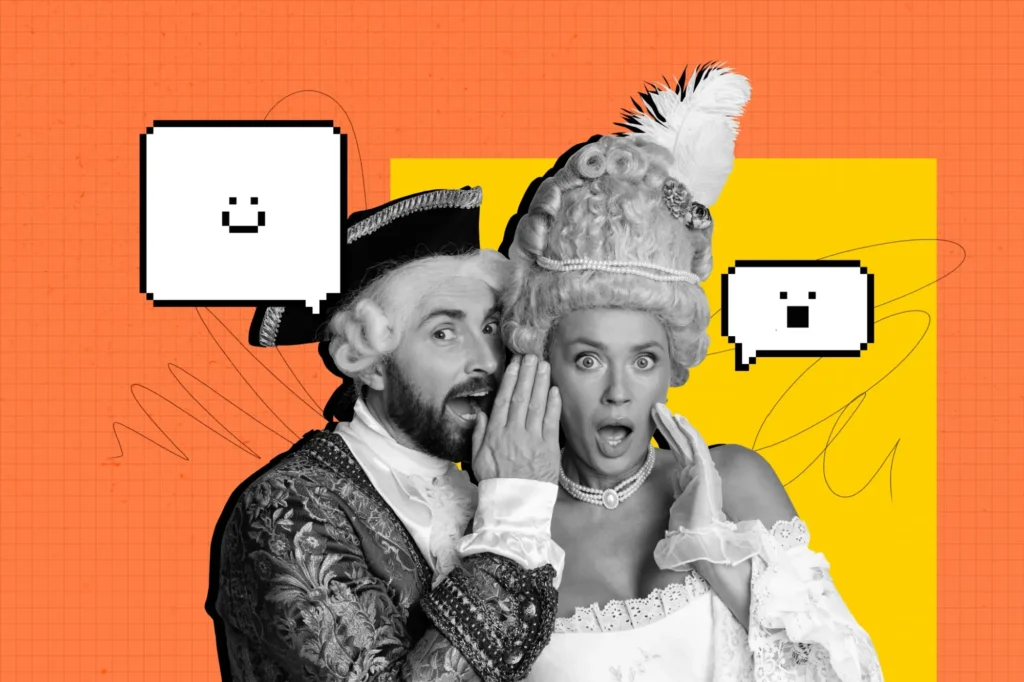 Muž a žena v historických kostýmech