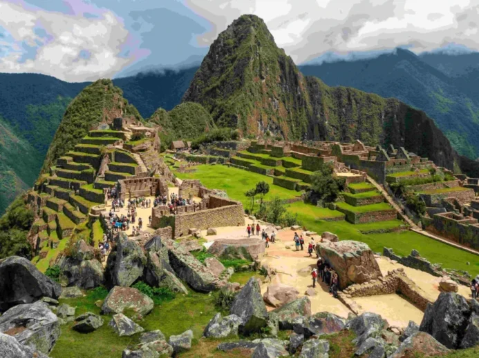 Jižní pohled na Machu Picchu